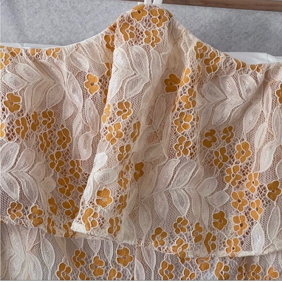 Lovers + Friends Oorja Floral Lace Midi Dress Size M NWOT - Picture 7 of 16